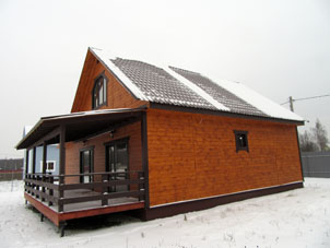 Una vez la casa construida y los documentos de la propiedad listos, era inicio de diciembre con una capa fina de nieve ya formada.